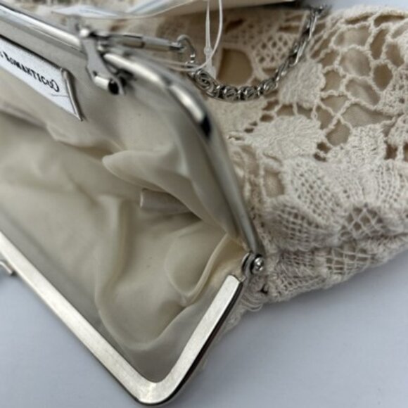 Vintage Evening Bag Hopeless Romantic Handstitched in Victorian Style Chain NOS - Picture 9 of 12